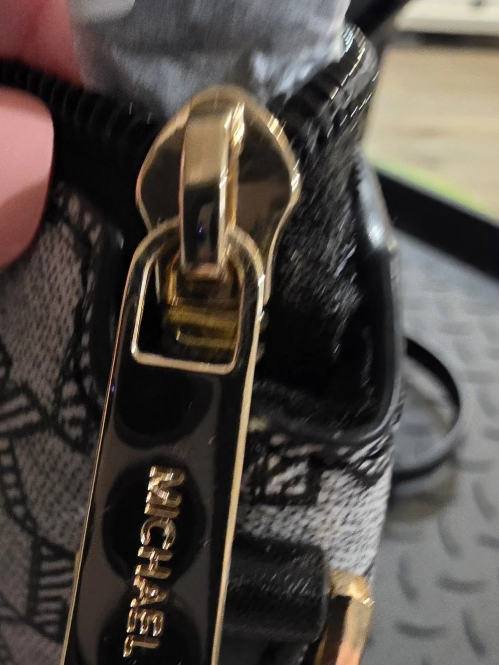 NWOT Michael Kors Black Saffiano Leather Tote with Gold Hardware